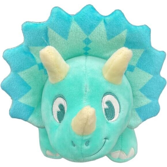 Disneys Animal Kingdom Triceratops Plush Toy With Gold Stars & Turquoise Design - Picture 1 of 8
